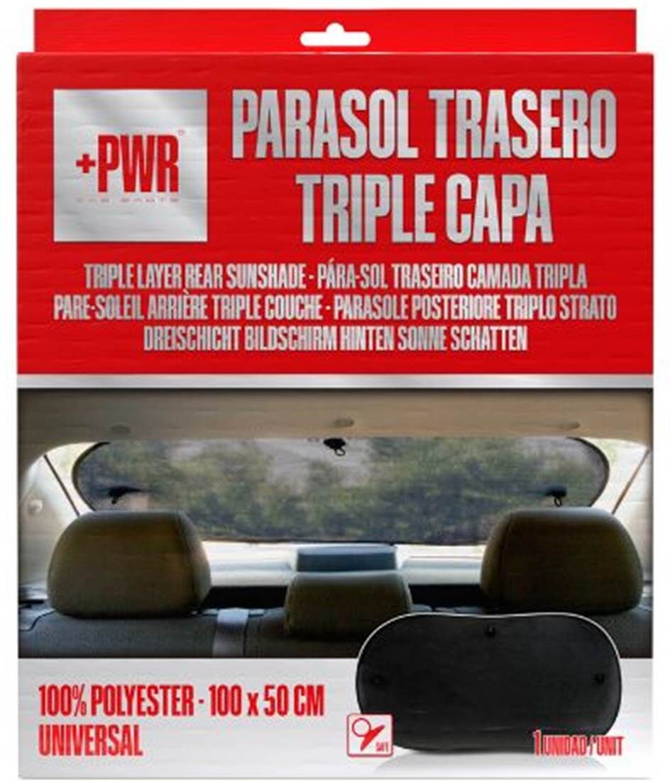 Plus Power Para sol traseiro de camada tripla +PWR