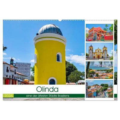Olinda - eine der ältesten StädteRecifes (Wandkalender 2026 DIN A2 quer), CALVENDO Monatskalender
