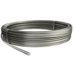 OBO 5021644 Rundleiter 50kg Ring 8mm Edelstahl, rostfrei A4 1.4571/1.4404 RD 8-V4A  - 125 Meter
