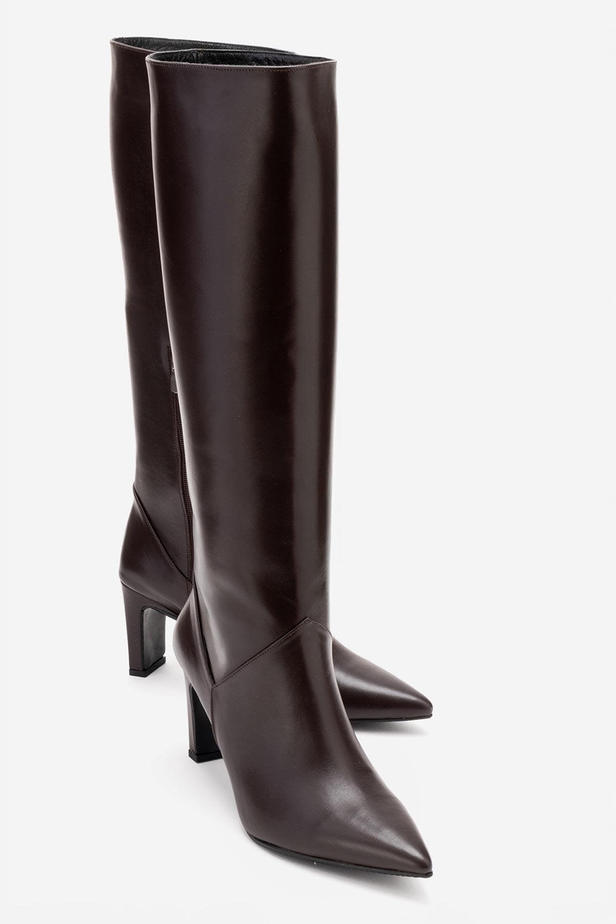 Merla Leder Blockabsatz Stiefel (Damen)