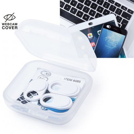 Webcam Cover Pembol 3pz Bianco/Nero, Ultra Compatta, Privacy Box Personalizzate o neutre