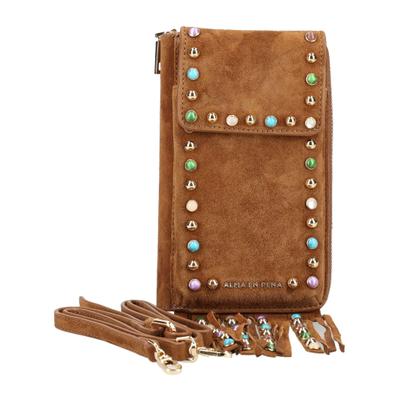Umhängetasche ALMA EN PENA "ALMA EN PENA Taschen Leder", Damen, Gr. onesize, schwarz, Leder, Taschen Umhängetasche