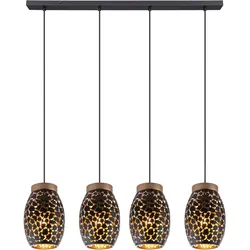 Hängeleuchte NARRI (LBH 90x15x120 cm) - schwarz - LBH 90x15x120 cm
