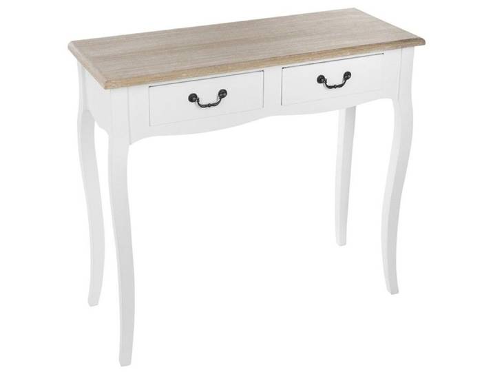 Console 2 tiroirs Chrysa blanc
