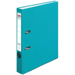 herlitz Ordner Rückenbreite 5 cm DIN A4 Kunststoff türkis