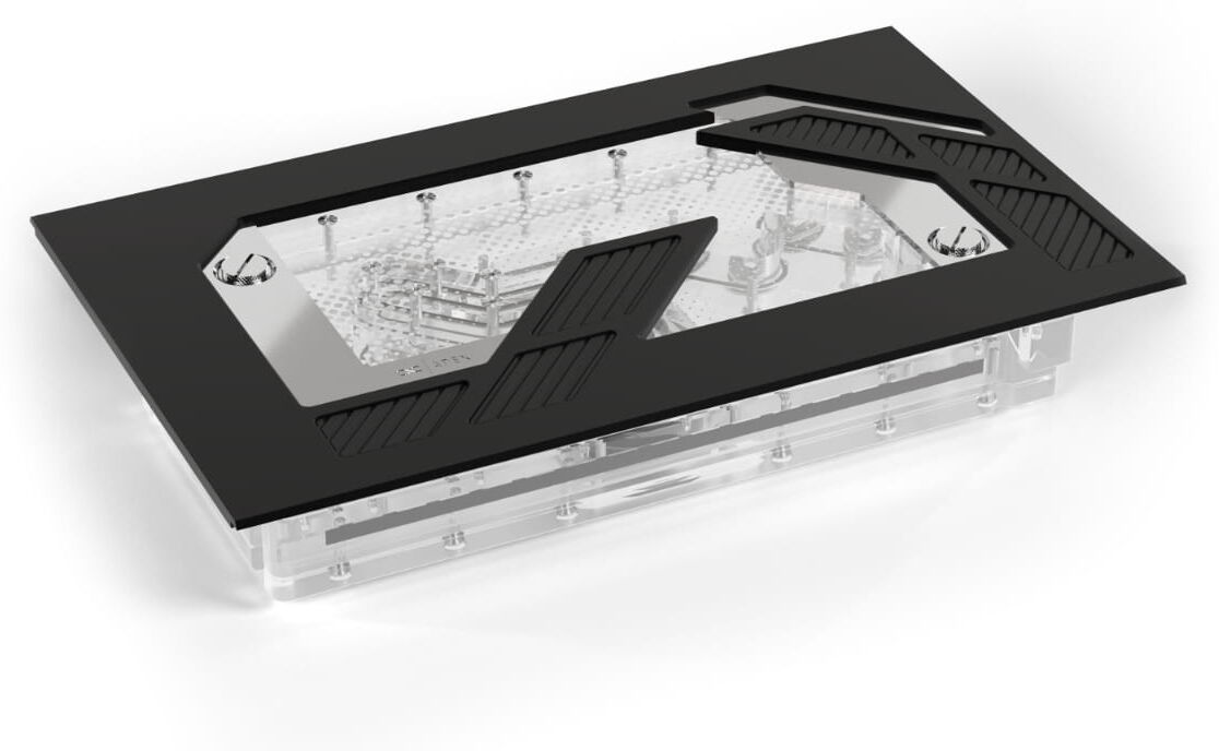 Alphacool Apex Distroplate Dark Base Pro 901 Black mit VPP/D5 Ap...