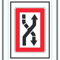 HB-Druck Fahrwasser nach Steuerbord zu überqueren Symbol A1 (594x841mm)