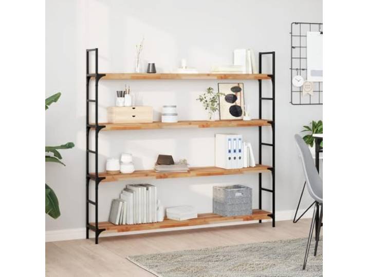 WHOPBXGAD Massives Akazienholz geölt Wandregal Set 160x20x4 cm Braun Schweberegale 3 Stk. 160x20x4 cm Massivholz Akazie Ölbehandelt Wandregal Set Wandboard Holzregal schwebend für Wohnzimmer