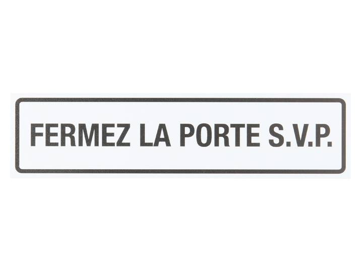 Schild Fermez la Porte 5 × 20 cm