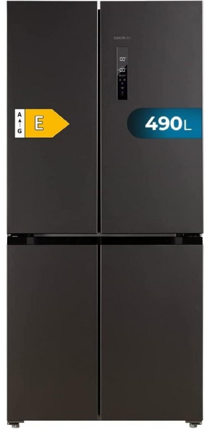Cecotec Bolero CoolMarket 4D 490 Dark E, Freistehend, French door, Schwarz, 4 Tür(en), Berührung, An Tür