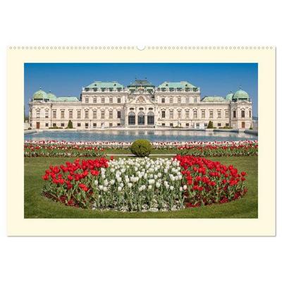 An der schönen blauen Donau - Ein Spaziergang in Wien (Wandkalender 2026 DIN A2 quer), CALVENDO Monatskalender
