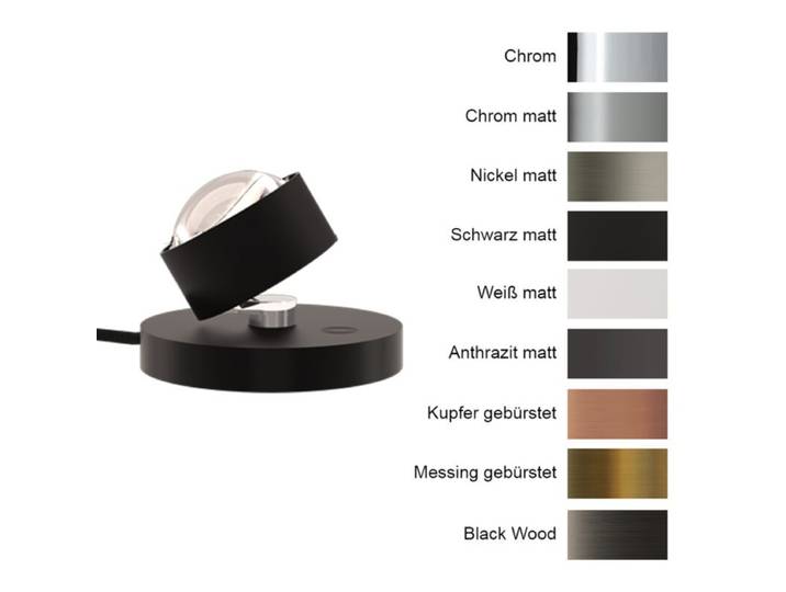 Top Light Avantgarde Tischleuchte Puk! 80 Spot Table LED - Black
