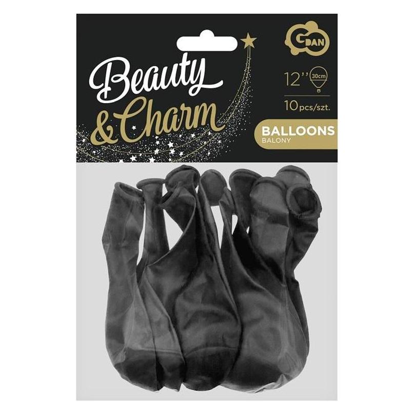 GoDan Beauty&Charm Luftballons, Metallic-Schwarz, 10 Stk (10x) (47597571)