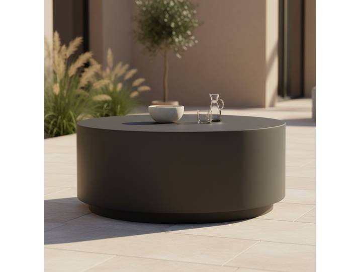 Loungetisch Rome Faserbeton Schwarz