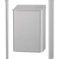 All Care MediQo-line  Abfallbehälter - 6 Liter - Mülleimer geschlossen - Aluminium