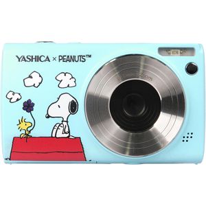 Yashica Peanuts Sky Blue Kompaktkamera, mit 2,8 Zoll Display, CMOS Sensor, 1080p, 5 MP