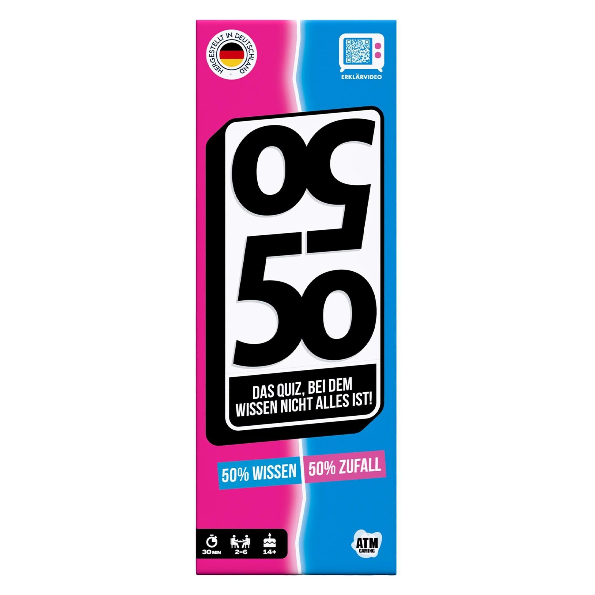 ATM Gaming 50/50 - Das Quizspiel (Deutsch, 2 - 6 Spieler) (FFTYFFTY-ORGL)