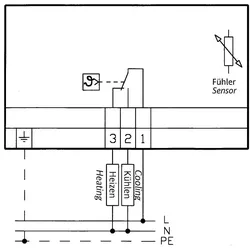 Feuchtraumtemperaturregler FTR 1208, elektromechanisch, 0 bis 40 °C