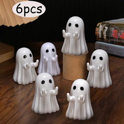 Uplift Treasures Cute White Ghost Festival Decoration Figurine white 6pcs