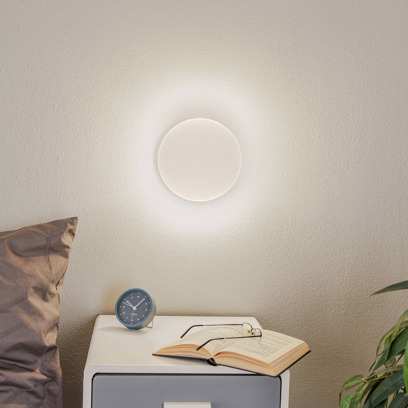 Wall Light Lunia New TK Lighting, dimmable, White / opal, Living / Dining Room, metal, Wall Light