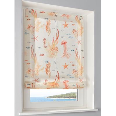 Rollo HEINE HOME Gr. 4, bunt (sanftes weiß, bunt), B:100cm H:140cm, 100% Polyester, Rollos