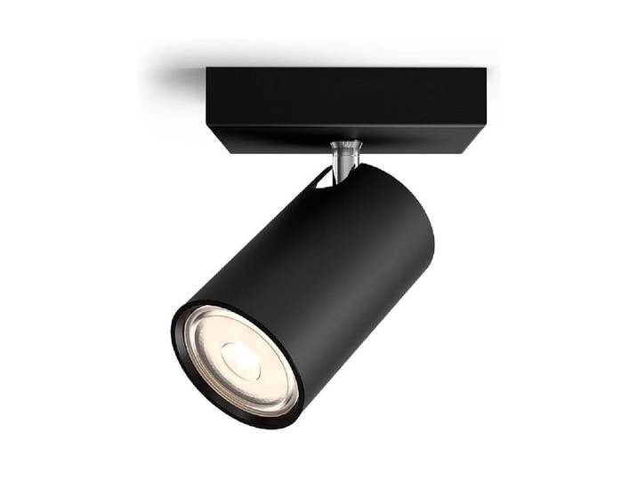 Deckenspot PHILIPS Kosipo, GU10, 5. , schwarz, B:10,2cm H:9,2cm L:13,4cm, Leuchten, Deckenspot