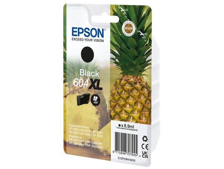 Epson 604XL, Rendement élevé (XL), Noir, 8,9 ml, 1 pièce(s), Paquet unique C13T10H14020