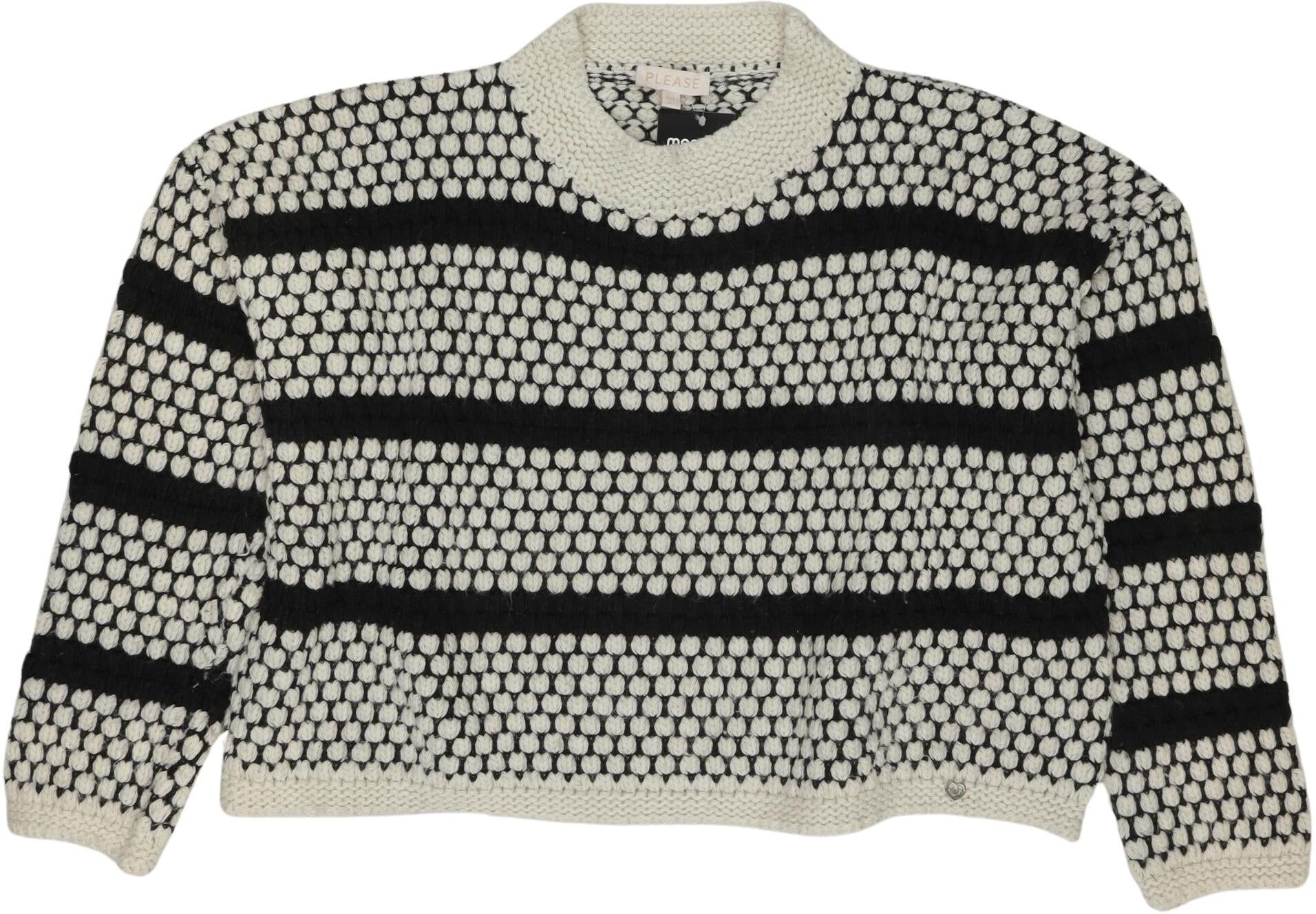 Please Mädchen Pullover, Mehrfarbig, Gr. EU 176, Synthetik - Second Hand