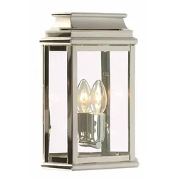 Außenlampe Wandleuchte Laterne Messing Glas 1 Flammig Außenwandleuchte IP44 Hof