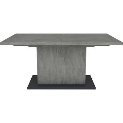 Esstisch BYLIVING "Athen", grau (betonfarbend), H:75cm T:90cm, Tische, Rechteckiger Esstisch Esstisch Ausziehbarer Esstisch Holz-Esstische, mit Auszugsfunktion, Breite 160-200 cm, in verschiedenen Ausführungen