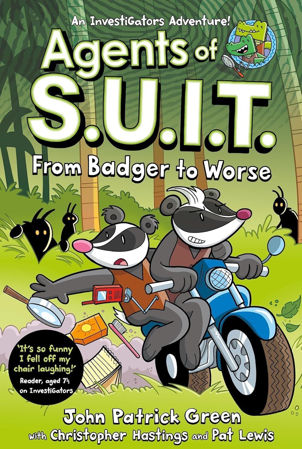 Investigators: Agents Of S.U.I.T. Series 1-4 Books Collection Set By John Patrick Green (Agents Of S.U.I.T., From Badger To Worse, Wild Ghost Chase & Sew Much Trouble)