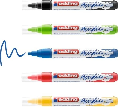 edding 5100 basic Acrylstifte farbsortiert 2,0 - 3,0 mm, 1 Set