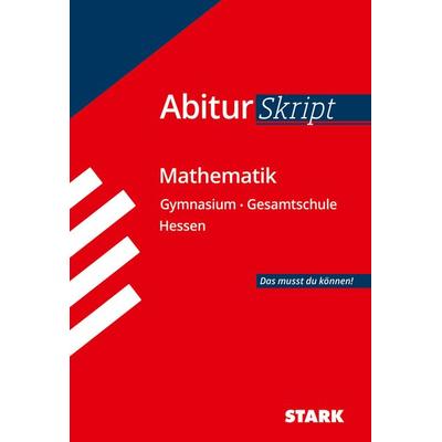AbiturSkript Mathematik Hessen, Taschenbuch von Günther Weber, Stark Verlag GmbH