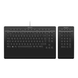 3Dconnexion Keyboard Pro with Numpad - Tastatur und Nummernfeld - Deutsch, QWERTZ 3DX-700091