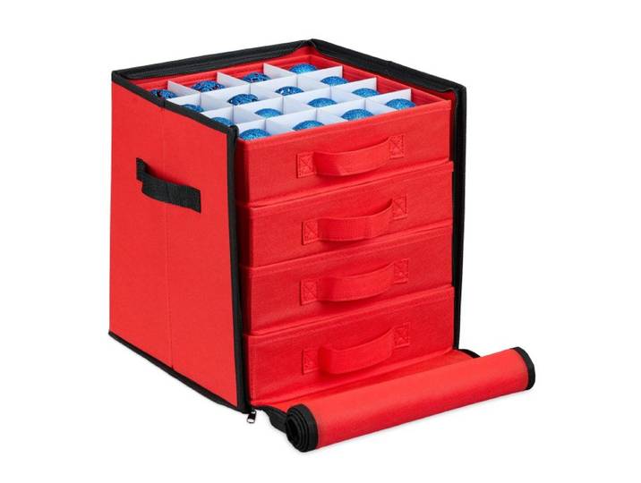 Relaxdays Weihnachtskugel Aufbewahrungsbox