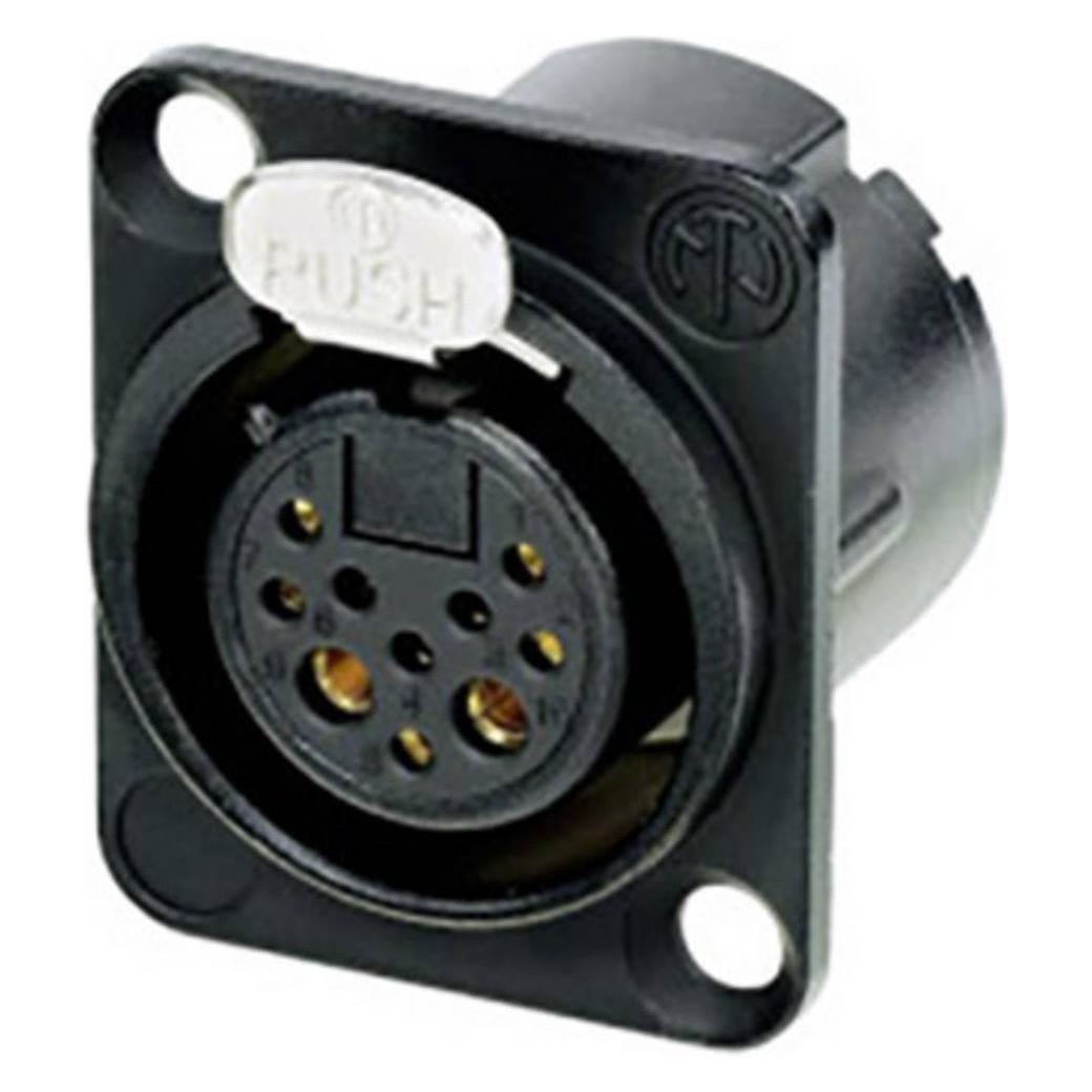 Neutrik NC10FD-LX-B-CON XLR-Steckverbinder Flanschbuchse, Kontakte gerade Polzah (NC10FD-LX-B-CON)