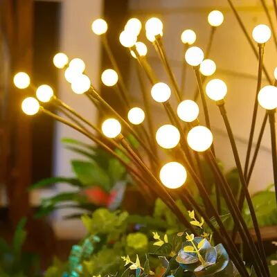 Smart Shopping Spot 8 LED Solar Firefly Lights Waterproof Solar Garden Lights For Patio And Pathway 6l Warm White