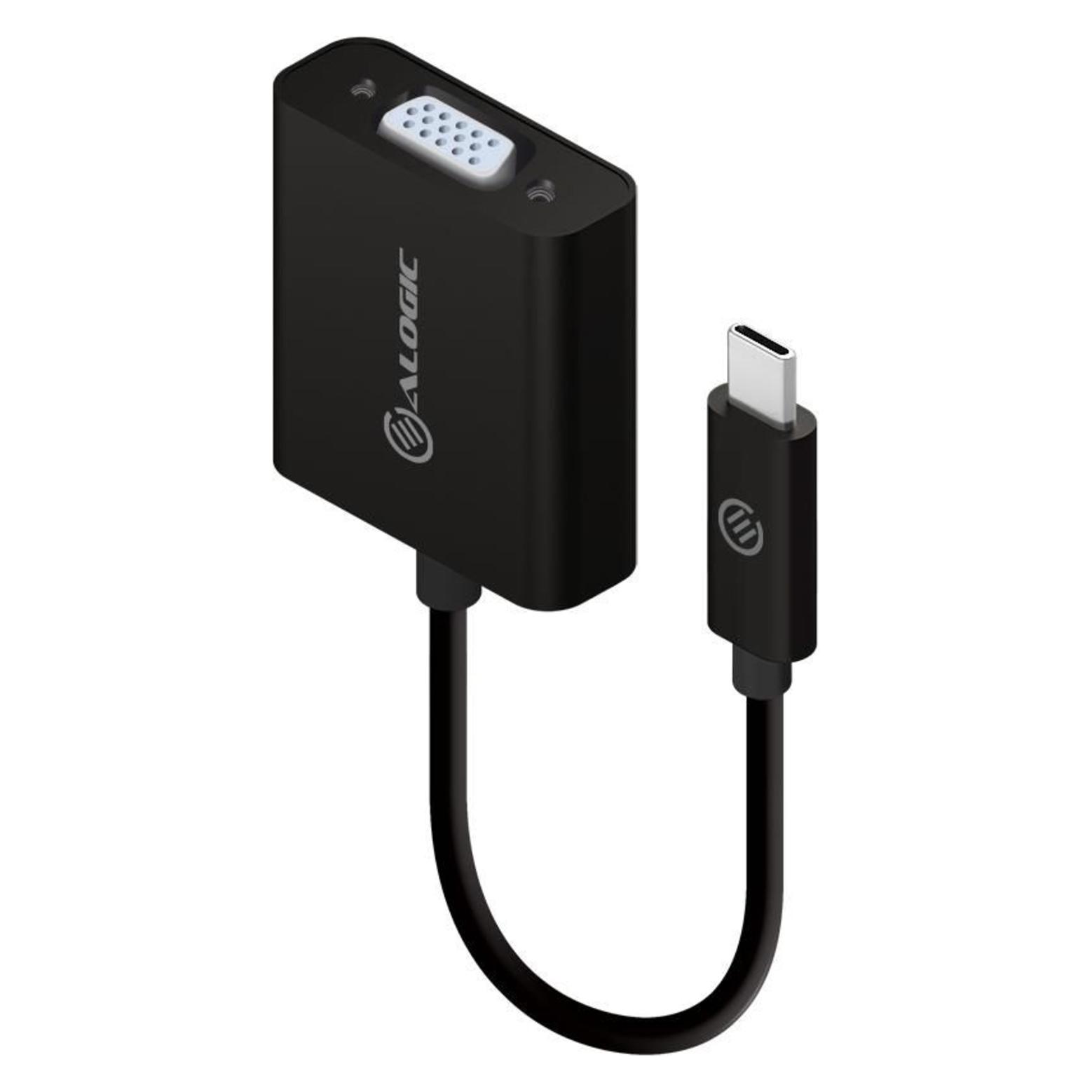 Alogic Adapter USB-C to VGA schwarz (VGA) (UCVGA-ADP)