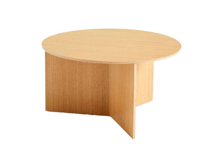 HAY Slit Couchtisch Ø65 cm Lacquered oak