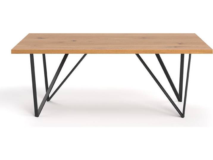 Table design Ravel\, 140x90 cm\, chêne\, scandinave