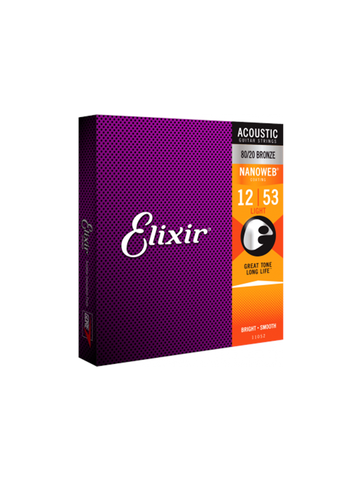 Elixir Strings 11052 - 80/20 Bronze - Akustik-Saiten - Nanoweb - Light (12-53)