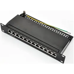 FULL Patchpanel 10", STP Kat.6 12 Ports, Server Zubehör