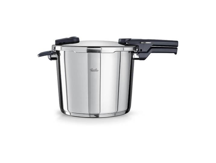 Fissler Schnellkochtopf Vitaquick® Poliert, Silber, Metall, 10.0 L, Druckregelventil, Druckanzeige, Kochen, Töpfe, Schnellkochtöpfe