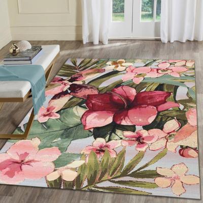 Liora Manne Lush Decor Marina Tropical Floral Indoor/Outdoor Rug