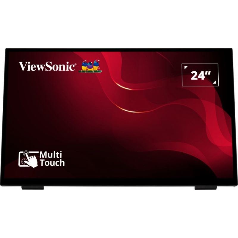24" (60,96cm) ViewSonic Touchscreen-Monitor TD2465 schwarz 1920x1080 1xDisplayPort / 1xHDMI 1.4 / 1xVGA
