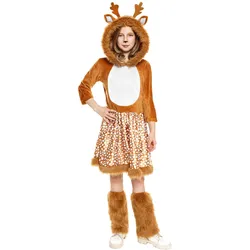 Maskworld Reh Kostüm für Kinder - Karneval Faschingskostüm (158, 164)