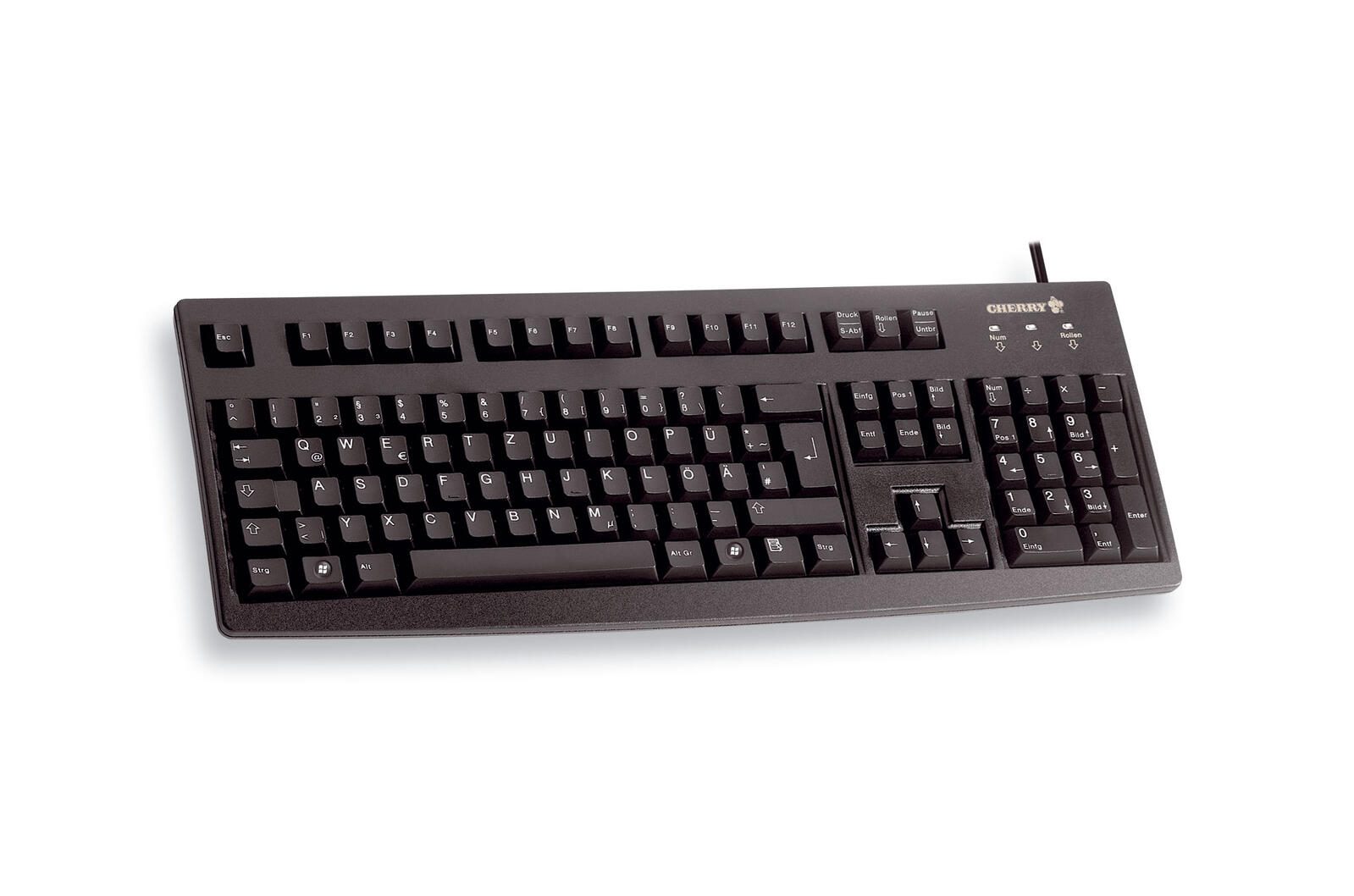 CHERRY G83-6105 kabelgebundene Tastatur, schwarz G83-6105LUNDE-2