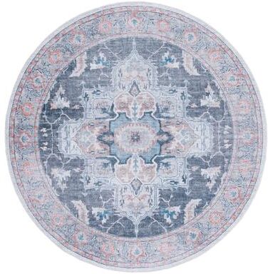 SAFAVIEH Serapi Machine Washable Burbuqe Boho Medallion Rug