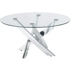 Couchtisch   ¦ transparent/klar ¦ Maße (cm): H: 45  Ø: 80.0