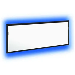 vidaXL LED-Badezimmerspiegel Schwarz Eichen-Optik 100 x 8,5 x 37 cm